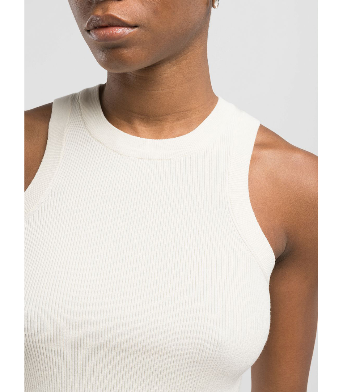 フリル入りディテールのニットトップス 詳細画像 バターホワイト 5